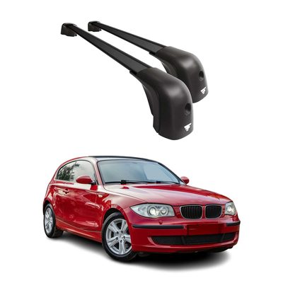 2005-2011 BMW 1 Series E81 E82 E87 Roof Racks Cross Bars Black