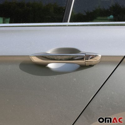 2018-2024 VW Tiguan Car Door Handle Cover Protector Stainless Steel Chrome 8 Pcs