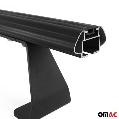 2013-2021 Nissan NV200 Roof Rack Cross Bars Luggage Carrier Aluminium Black 2 Pcs