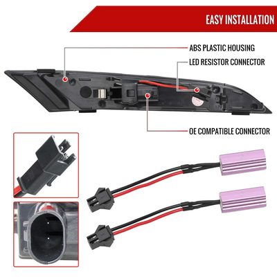 For Porsche 911 997/992 2019-2025 LED Turn Signal Light Clear With Sequental