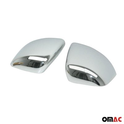 2014-2019 Ford Transit Connect Pre-FL Side Mirror Cover Caps Chrome Silver 2 Pcs