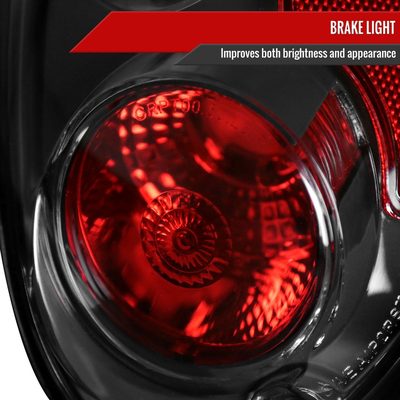 2001-2005 Chrysler PT Cruiser Tail Lights Matte Black Housing/Clear Lens
