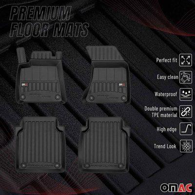 2010-2017 Audi A8 Long Version Premium Floor Mats Liners Full Set All Weather Heavy Duty