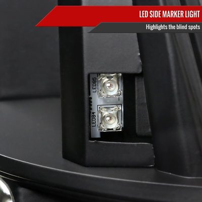 1999-2004 Ford Mustang Sequential LED Tail Lights - RS Matte Black/Clear Lens