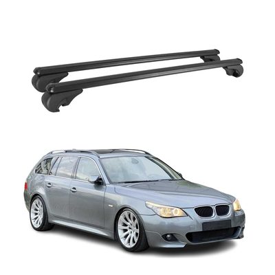 2006-2009 BMW 5 Series E61 Wagon Roof Rack Cross Bars Black