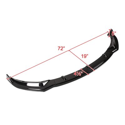 2017-2020 Tesla Model 3 Glossy Black Polypropylene 3Pcs Bumper Lip