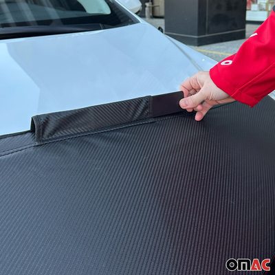 2011-2016 Kia Sportage Car Bonnet Mask Hood Bra Carbon Black 1 Pc