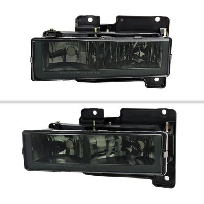 1988-1998 Chevy C10/Tahoe/Sierra/Yukon/Suburban LED Headlights Chrome Smoke