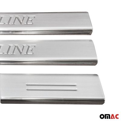 2013-2017 Land Rover Range Rover Door Sill Scuff Plate Scratch Stainless Steel 4x