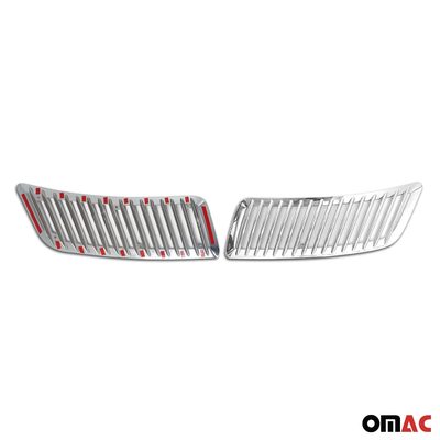 2006-2018 Mercedes Sprinter W906 Front Bumper Grill Trim Molding Silver 2Pcs