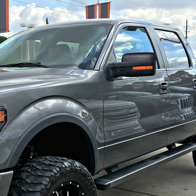 2007-2014 Ford F150 Black Heated Side Mirror &Amber Signal Puddle Light Driver