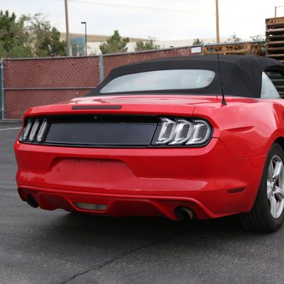 2015-2023 Ford Mustang Sequential Signal LED Tail Lights Jet Black/Clean Lens