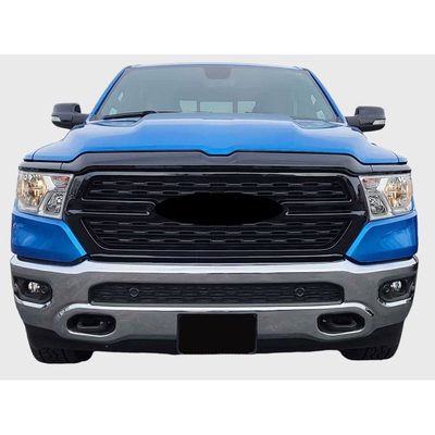 2019-2024 RAM RAM 1500 Grille Overlay Gloss Black 4Pcs ABS Plastic