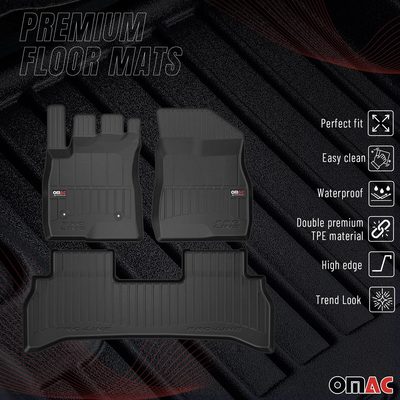 2021-2026 Chevrolet Trailblazer FWD Premium Floor Mats Liners Full Set All Weather Heavy Duty