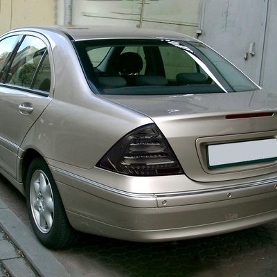 2001-2004 Mercedes Benz W203 C-Class Turn Signal LED Tail Lights Chrome/Smoke