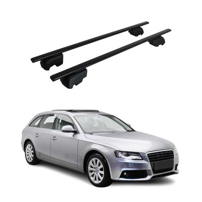 2008-2012 Audi A4 B8 Wagon Roof Rack Cross Bars Silver Luggage Carrier 2 Pcs