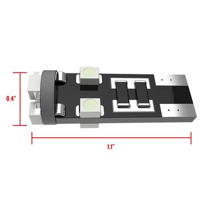 T10 8 SMD LED Bulb w/ Integrated Canbus - 2PC White