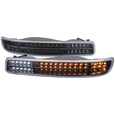 1999-2007 GMC Sierra/Yukon/ XL Bumper Lights Turn Signal Lights Matt Black