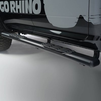 Estribos WIDESIDER Fusion 5" Ngo Tex de 87" para Silverado / Sierra 1500 01-17 Crew