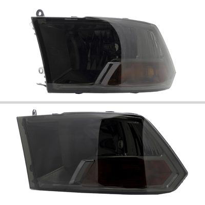 2009-2018 Dodge RAM 1500 / RAM 2500 3500 Factory Dual Headlights Smoke