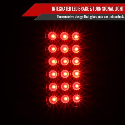 2000-2006 Chevy Suburban/Tahoe/Yukon/Yukon XL LED Tail Lights Matt Black/Clear
