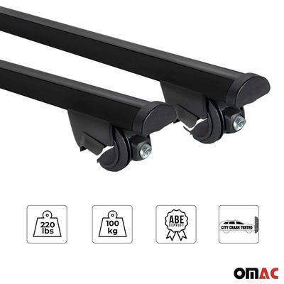 2015-2018 Volvo V60 Cross Country Roof Rack Cross Bars Black