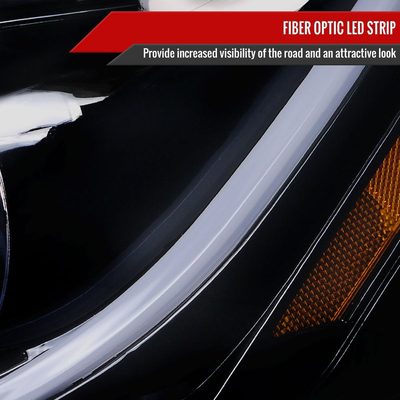 2006-2013 Chevy Impala / Impala Limited /Monte Carlo LED Bar Headlights Smoke