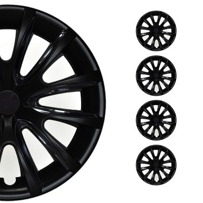 15" Wheel Covers Hubcaps for Honda Civic Black Matt Matte