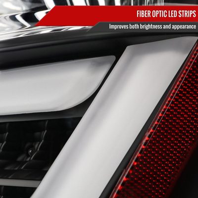 2011-2013 Scion tC V2 LED Tail Lights Matte Black Housing/Clear Lens