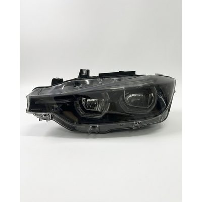 BMW 3 Series F30 / F31 / F35 V3 Smoked Triple-Color LED Headlight Assembly (White / Yellow / Red DRL) 2012 - 2018 (Replaces 63117314531)