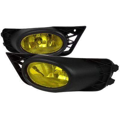 2009-2011 Honda Civic Sedan H11 Fog Lights Kit Chrome Housing/Yellow Lens