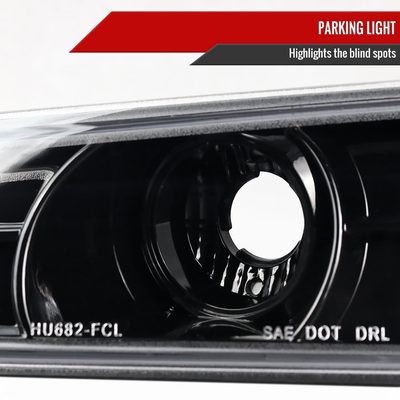 2004-2012 Chevy Colorado GMC Canyon Dual Halo Headlights&Corner Lights Pair