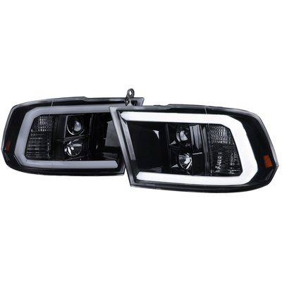 2009-2018 Dodge RAM 1500 / 2500 3500 LED C-Bar Headlights Glossy Black