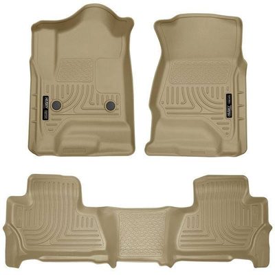 Tapetes Husky Weatherbeater 1ra y 2da Fila color Beige para Yukon 15-20