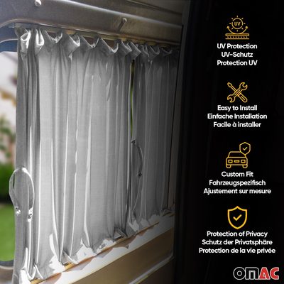 1992-2003 VW Eurovan Side Curtain Behind The Driver 1x Sliding Door 1x Barn Door