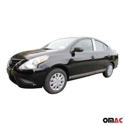 2012-2019 Nissan Versa Rear Bumper Accent 1Pc Stainless Steel Silver