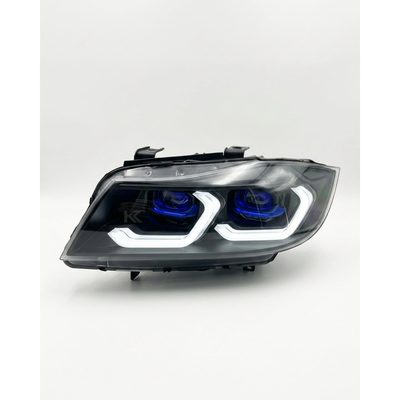 BMW 3 Series E90 LED Headlight Assembly with Dual-Color DRL 2005 - 2012