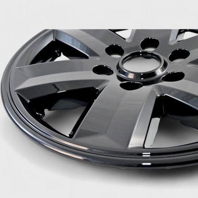 2021-2025 Ford F-150 Wheel Cover Hubcaps Set Gloss Black 8Pcs ABS Plastic