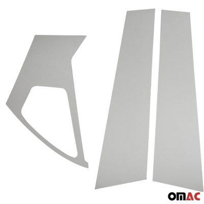 2011-2017 Nissan Juke Window B Pillar Posts Door Trim Cover Stainless Steel Silver 6x