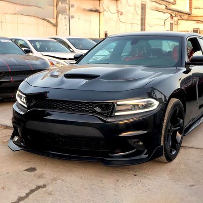 2015-2022 Dodge Charger SRT/RT/GT/ Black Dual Snorkel Front Upper Grille