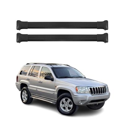 1999-2004 Jeep Grand Cherokee Roof Rack Cross Bars Black