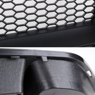 2015-2017 Ford Mustang Black ABS Mesh Grille w/ Dual Integrated LED Bar