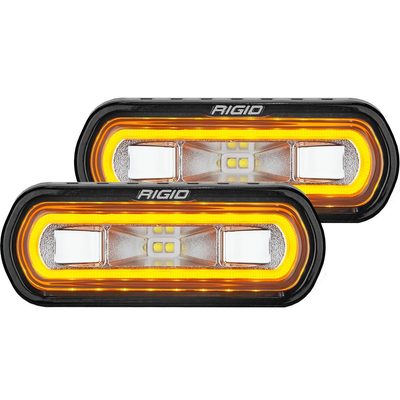 Par de Faros Auxiliares SR-L Series Spreader Con Retroiluminacion Halo Ambar