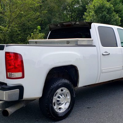 2008-2014 GMC Sierra 2500HD Rear Roof Matte Black Truck Spoiler Wing Kit