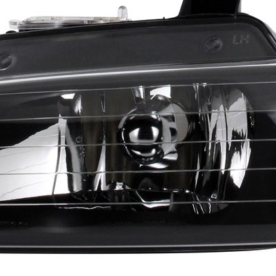 1996-2000 Dodge Caravan Chrysler Voyager/Town&Country Crystal Headlights Black