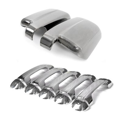2010-2013 Ford Transit Connect Mirror Cover Caps & Door Handle Chrome Set