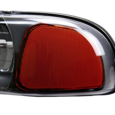 1999-2006 GMC Sierra/Yukon/Yukon XL Headlights Amber Reflector Black