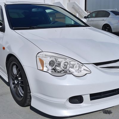 2002-2004 Acura RSX Dual Halo Projector Headlights Chrome Housing/Clear Lens