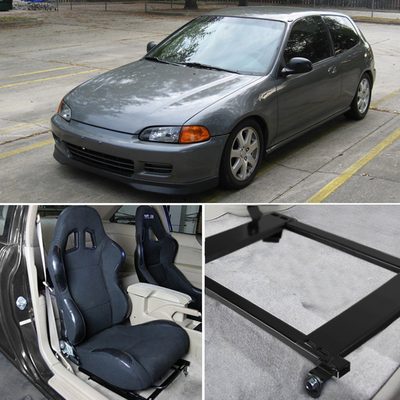 1992-2001 Honda Civic Acura Integra Tensile Racing Seat Mounting Brackets 2Pcs