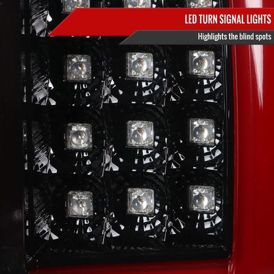 2002-2006 Dodge RAM 1500 2500 3500 LED Tail Lights -G2 Jet Black/Clear Lens